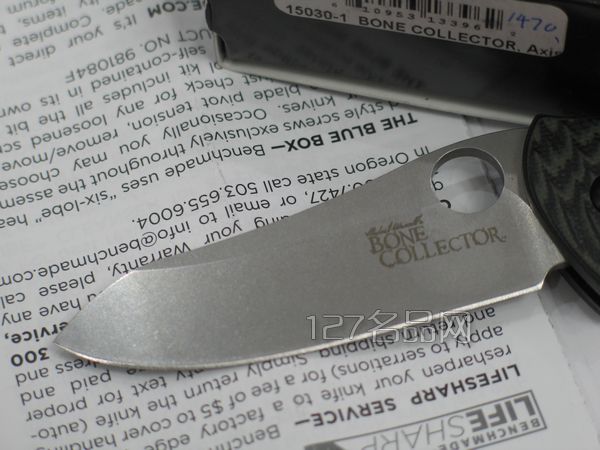 美国蝴蝶 Benchmade 15030-1集骨者墨绿色柄