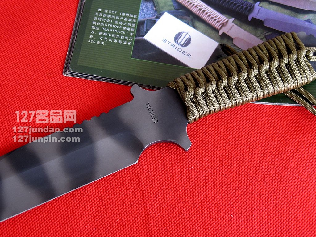 美国挺进者Strider MK1 战斗直刀 虎纹版军刀 世界名刀 127名品