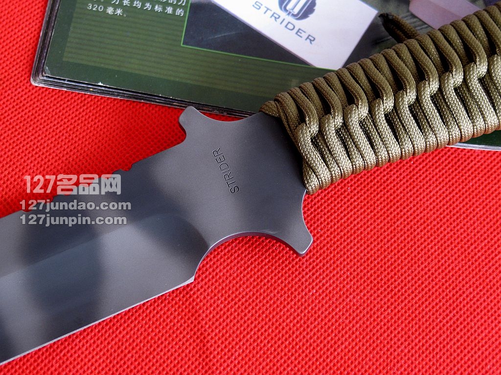 美国挺进者Strider MK1 战斗直刀 虎纹版军刀 世界名刀 127名品