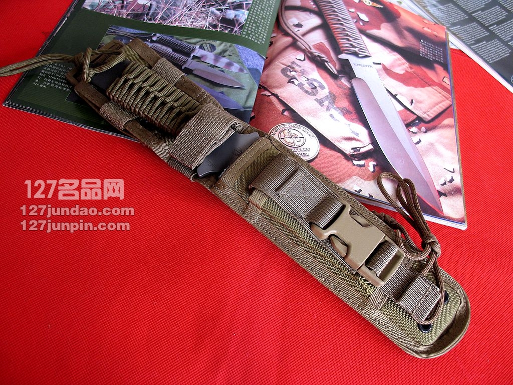 美国挺进者Strider MK1 战斗直刀 虎纹版军刀 世界名刀 127名品
