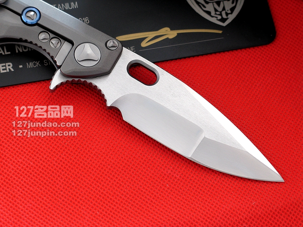 美国微技术MICROTECH MSG III手工拉丝合作版战术刀  世界名刀
