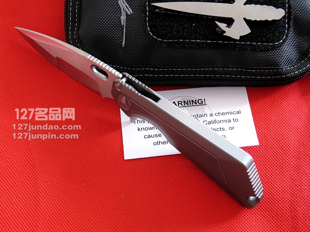 美国微技术MICROTECH MSG III手工拉丝合作版战术刀  世界名刀