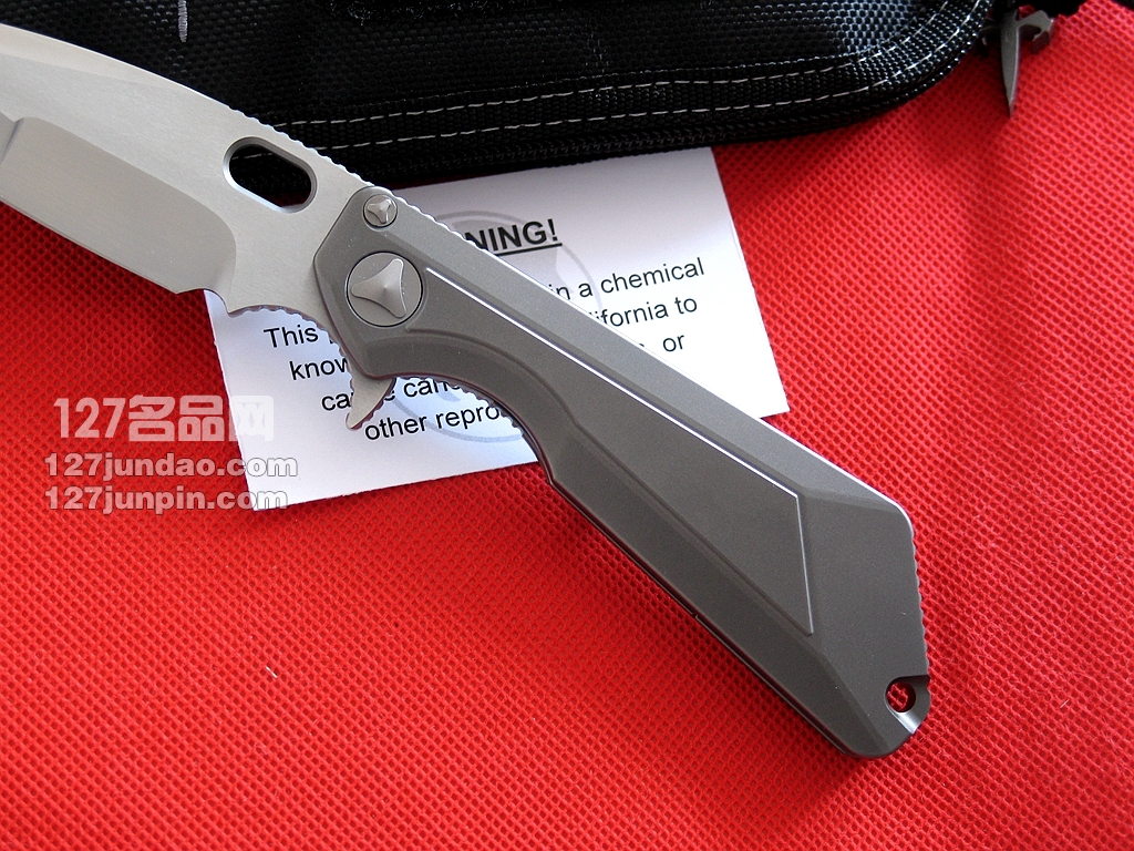 美国微技术MICROTECH MSG III手工拉丝合作版战术刀  世界名刀