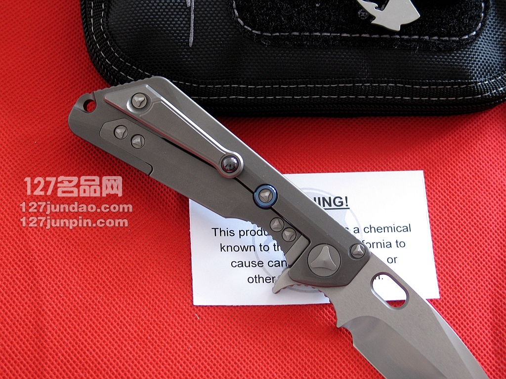 美国微技术MICROTECH MSG III手工拉丝合作版战术刀  世界名刀