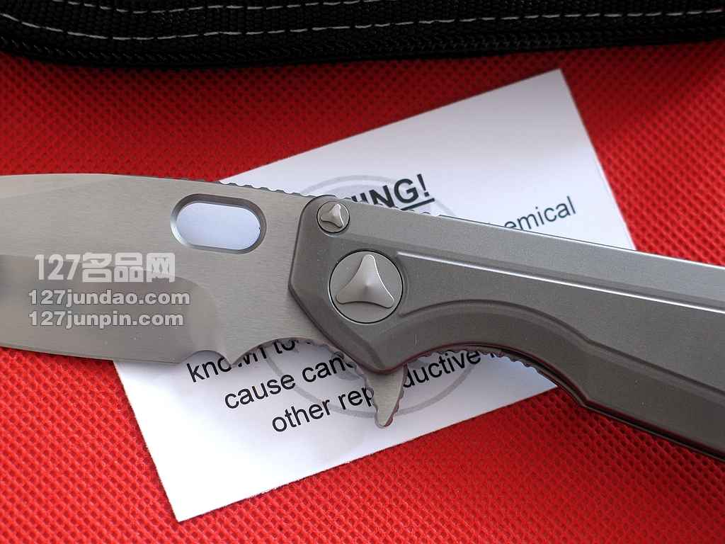 美国微技术MICROTECH MSG III手工拉丝合作版战术刀  世界名刀
