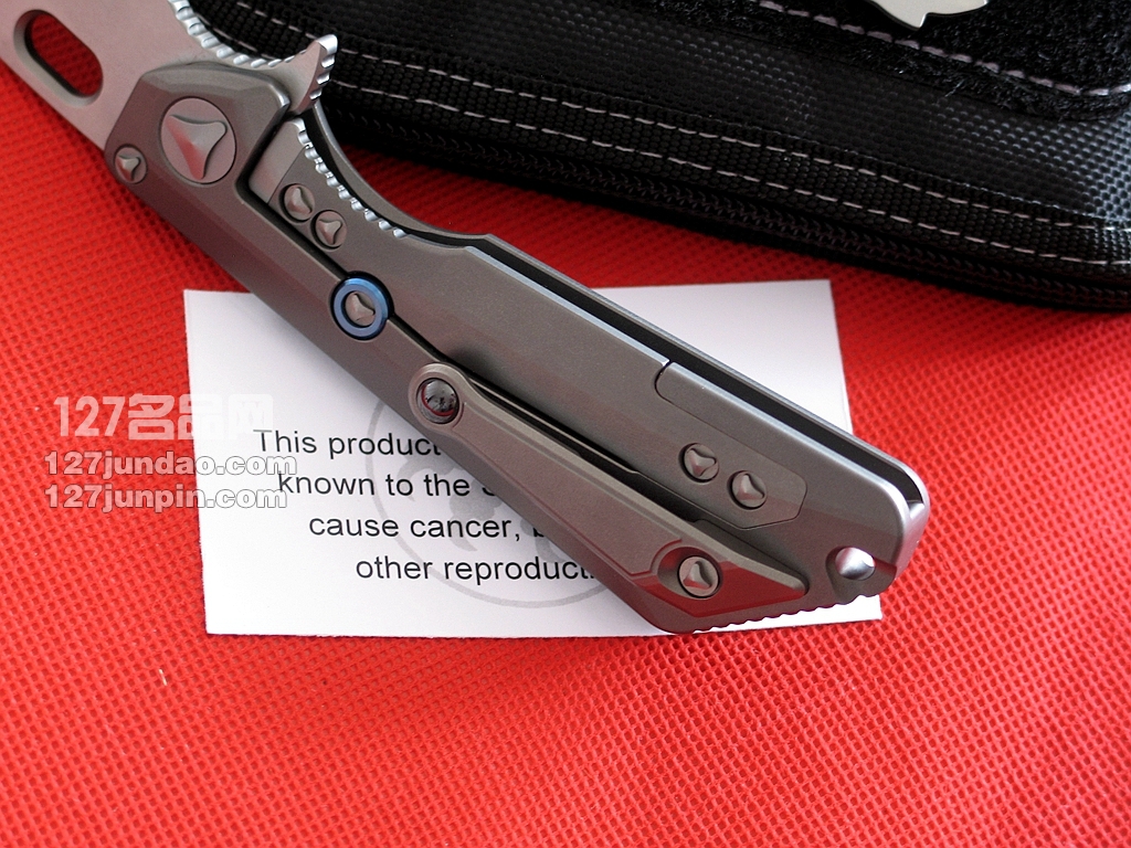 美国微技术MICROTECH MSG III手工拉丝合作版战术刀  世界名刀