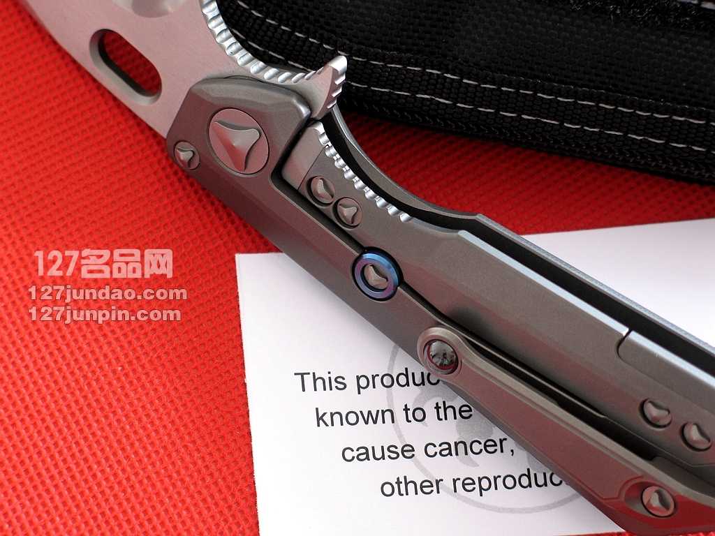 美国微技术MICROTECH MSG III手工拉丝合作版战术刀  世界名刀