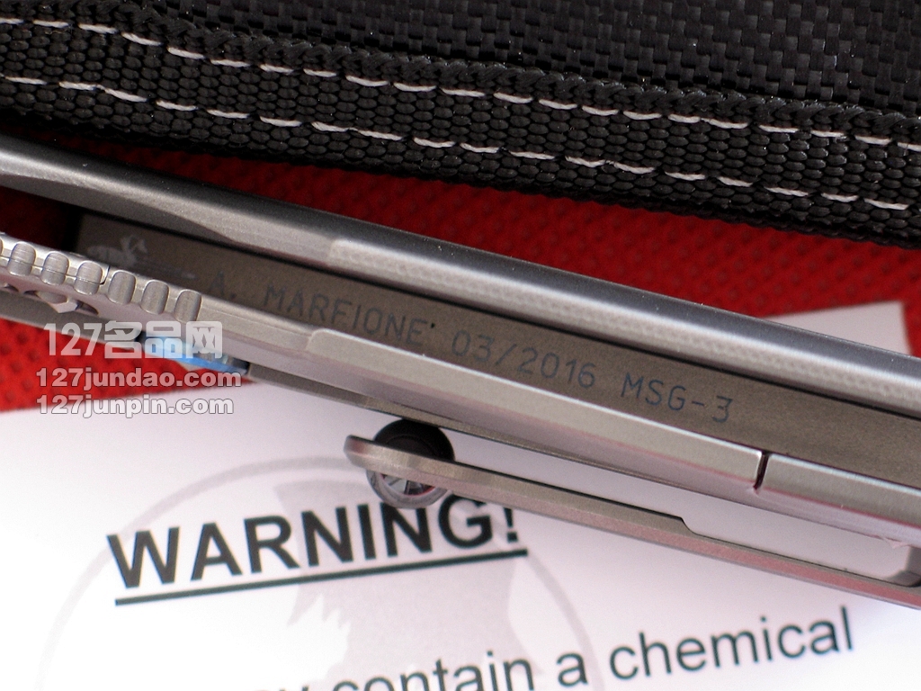 美国微技术MICROTECH MSG III手工拉丝合作版战术刀  世界名刀