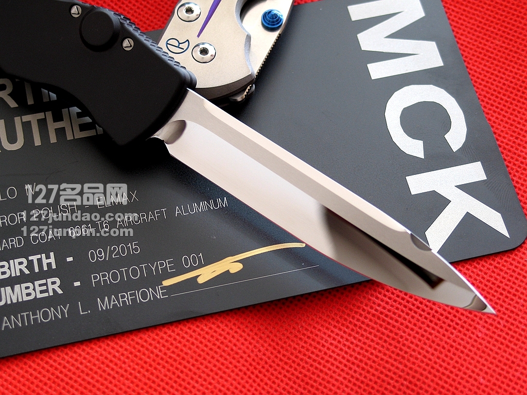 美国微技术MICROTECH HALO IV四代 Polish剑标镜面曲线性感型直跳
