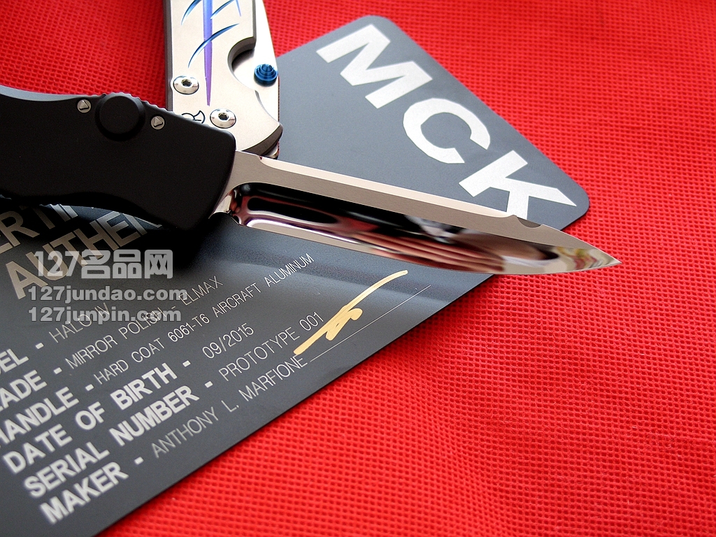 美国微技术MICROTECH HALO IV四代 Polish剑标镜面曲线性感型直跳