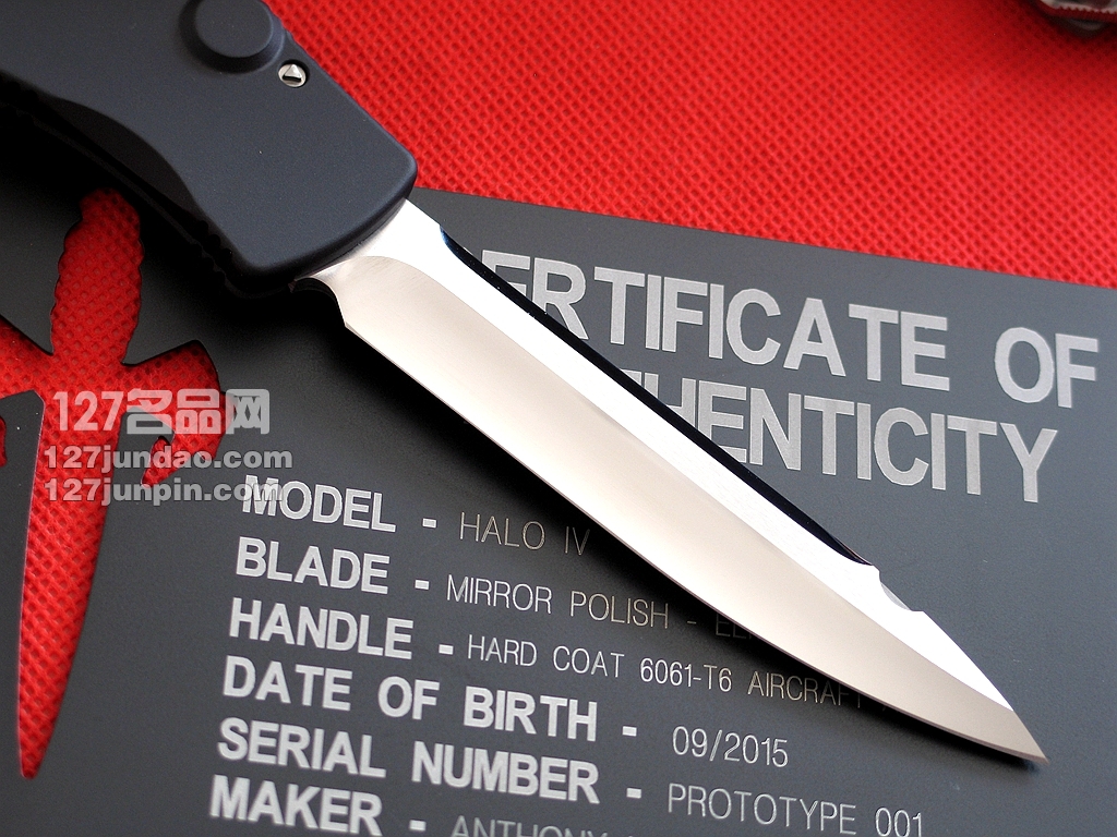 美国微技术MICROTECH HALO IV四代 Polish剑标镜面曲线性感型直跳