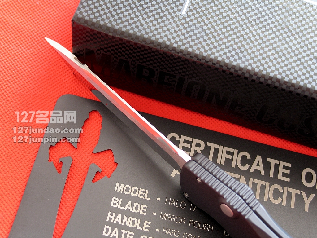美国微技术MICROTECH HALO IV四代 Polish剑标镜面曲线性感型直跳