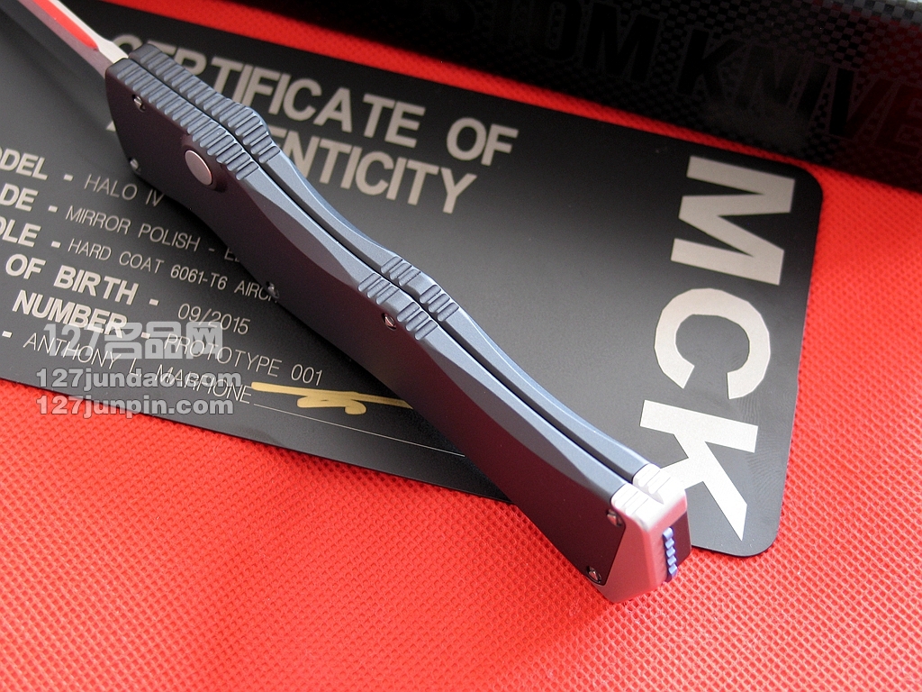 美国微技术MICROTECH HALO IV四代 Polish剑标镜面曲线性感型直跳