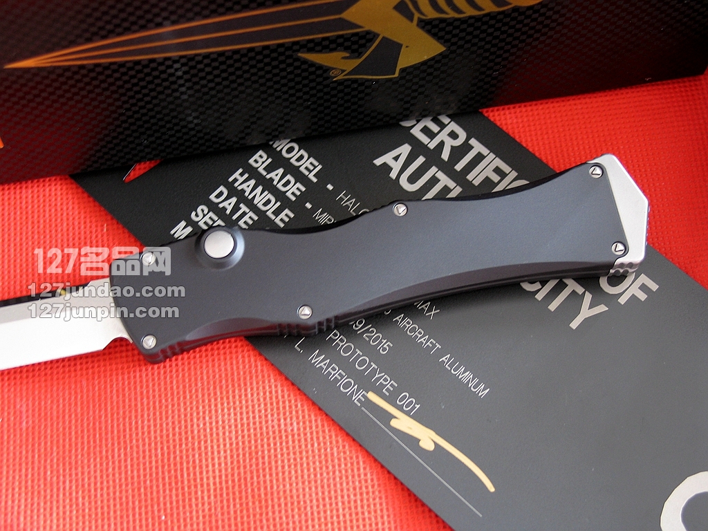 美国微技术MICROTECH HALO IV四代 Polish剑标镜面曲线性感型直跳