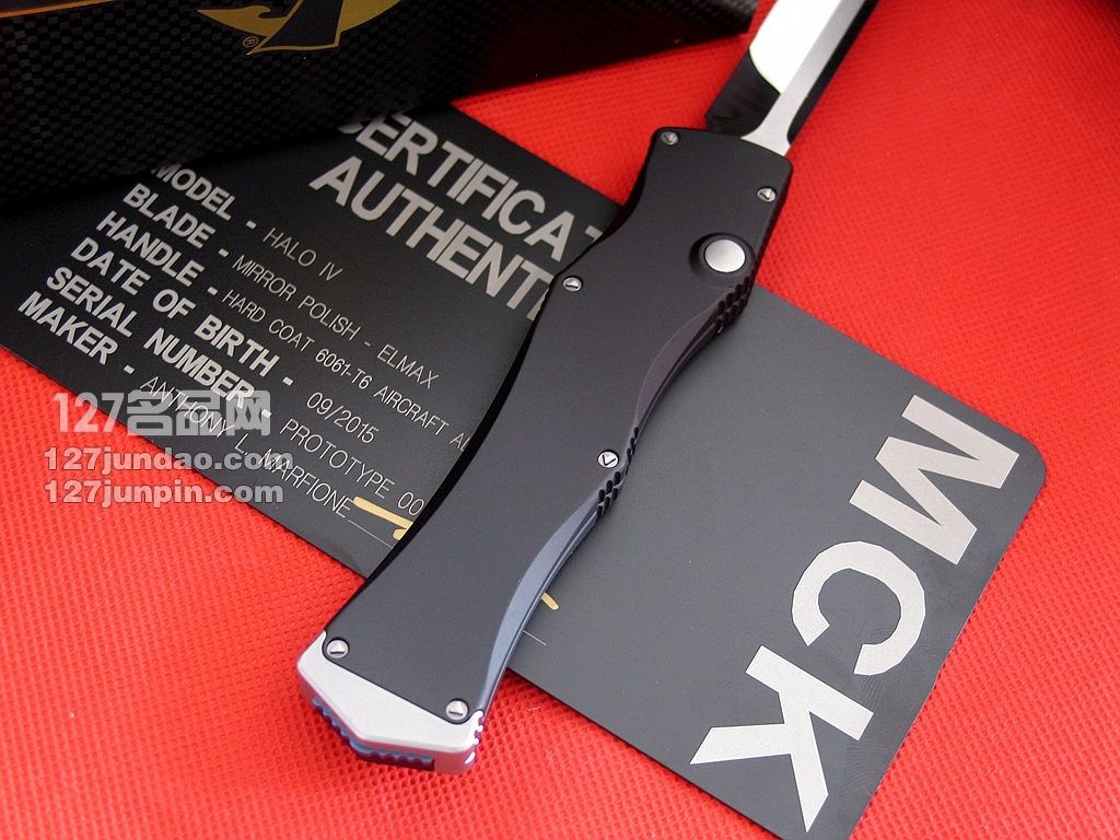 美国微技术MICROTECH HALO IV四代 Polish剑标镜面曲线性感型直跳