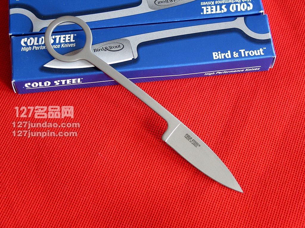 美国冷钢cold steel 20BTJ鳟鱼EDC小直刀 颈刀求生防卫链刀