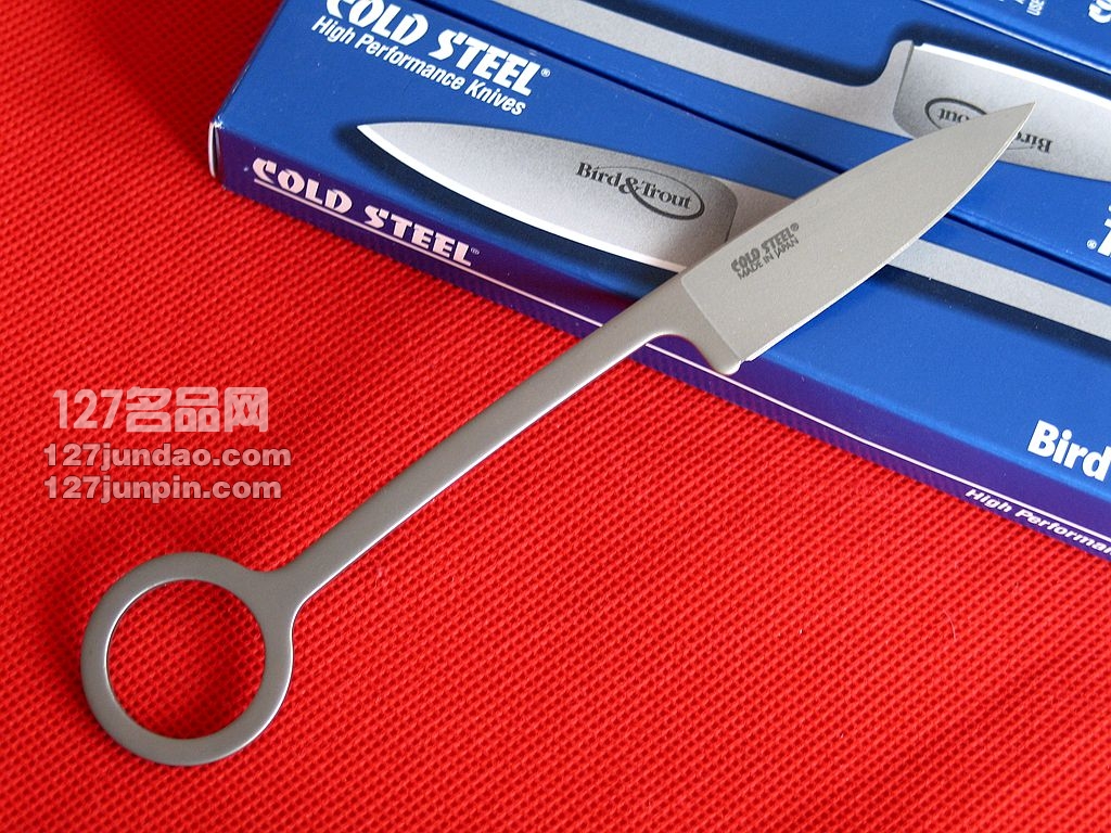 美国冷钢cold steel 20BTJ鳟鱼EDC小直刀 颈刀求生防卫链刀