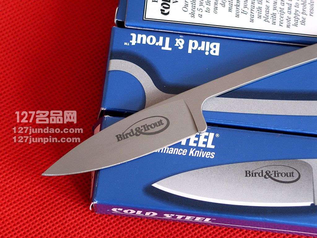 美国冷钢cold steel 20BTJ鳟鱼EDC小直刀 颈刀求生防卫链刀