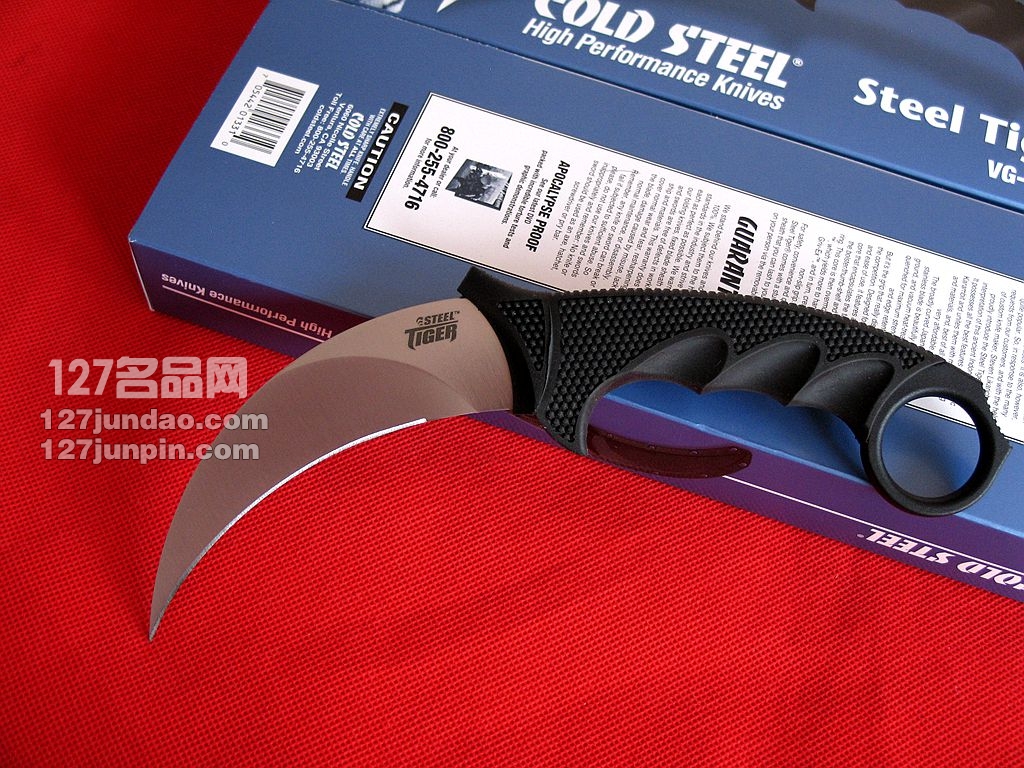 美国冷钢Cold Steel 49KSJ1钢虎防卫刀 VG-1钢虎爪格斗刀 进口名刀