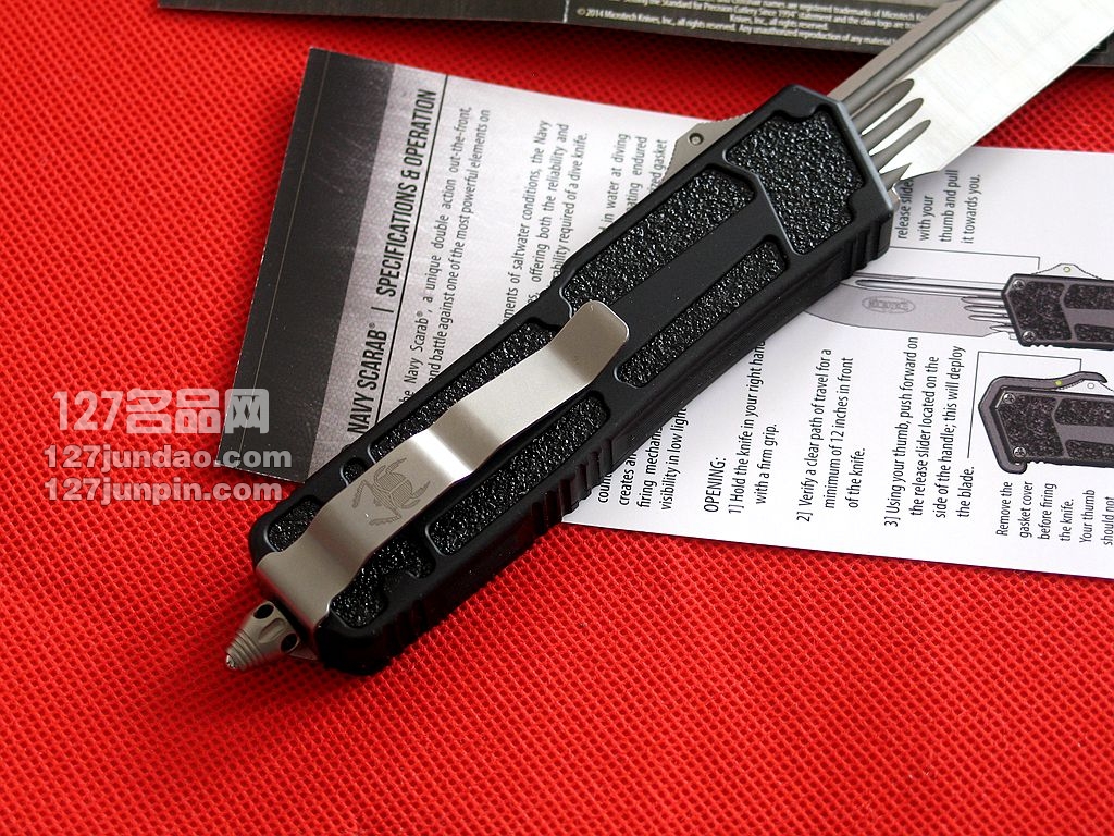 MICROTECH美国微技术 182-4 OTF军用版甲虫直跳 世界名刀 军刀