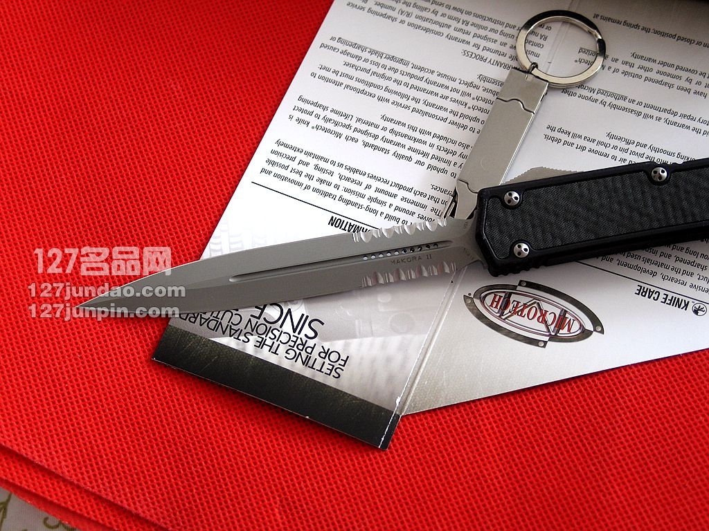 MICROTECH美国微技术 106-4RD圣蚂蚁II代 齿双锋碳纤维柄直跳