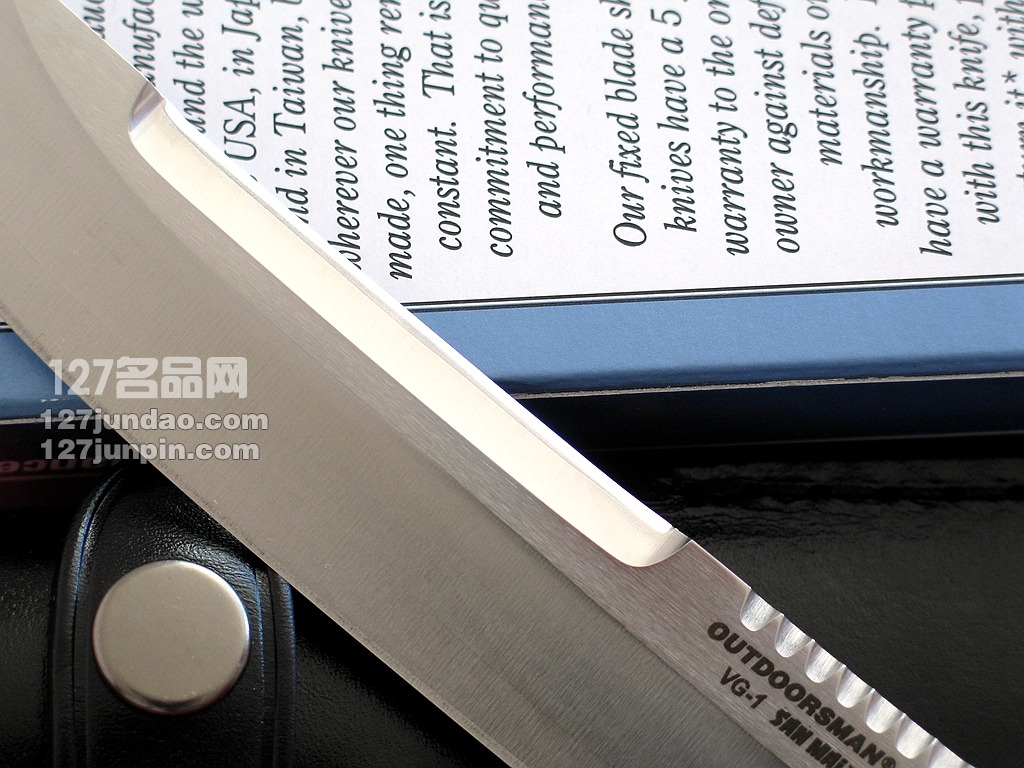 美国冷钢COLD STEEL 18H 三美钢战术直刀 荒野男人进口名刀 军刀