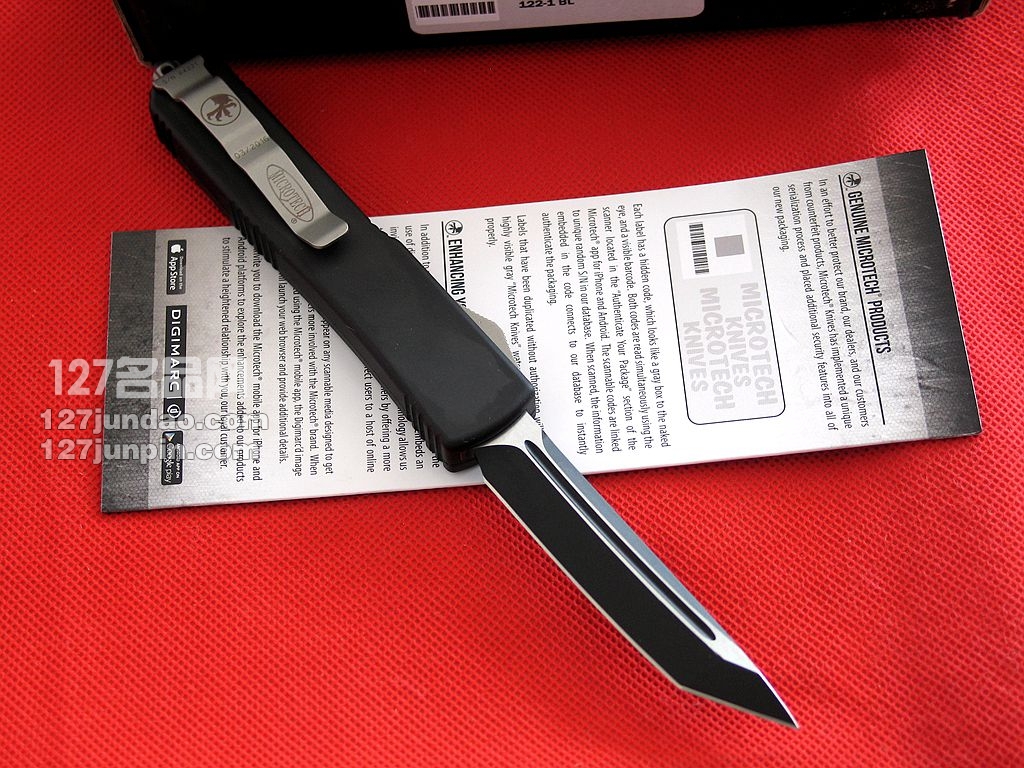 微技术Microtech TE碳纤维柄单刃直跳刀 名刀 军刀 127名品网