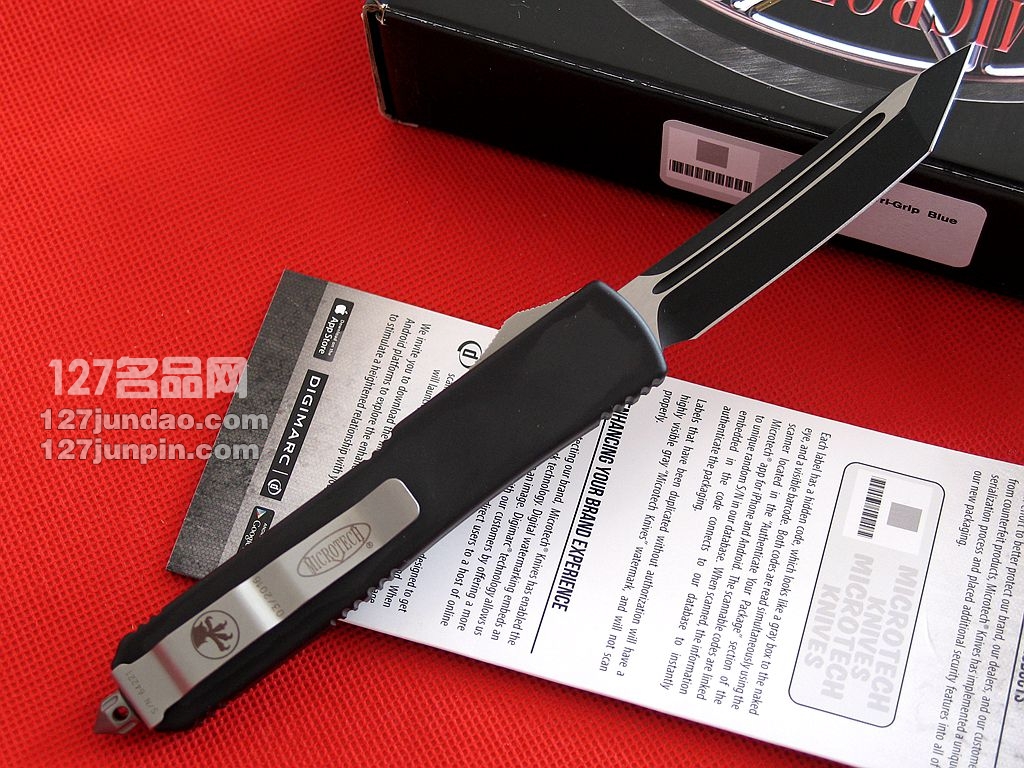 微技术Microtech TE碳纤维柄单刃直跳刀 名刀 军刀 127名品网
