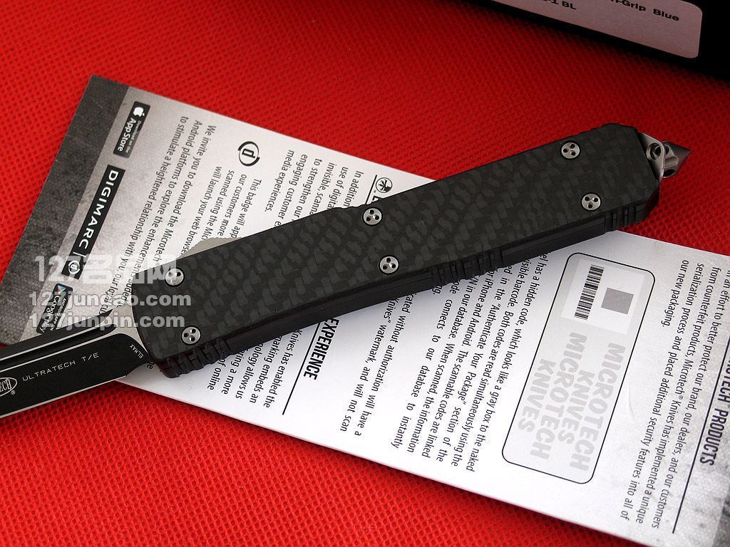 微技术Microtech TE碳纤维柄单刃直跳刀 名刀 军刀 127名品网