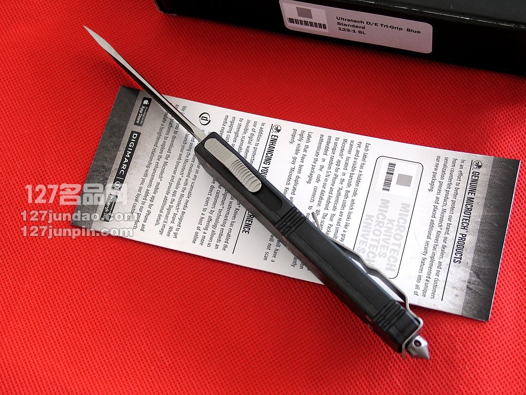 微技术Microtech TE碳纤维柄单刃直跳刀 名刀 军刀 127名品网