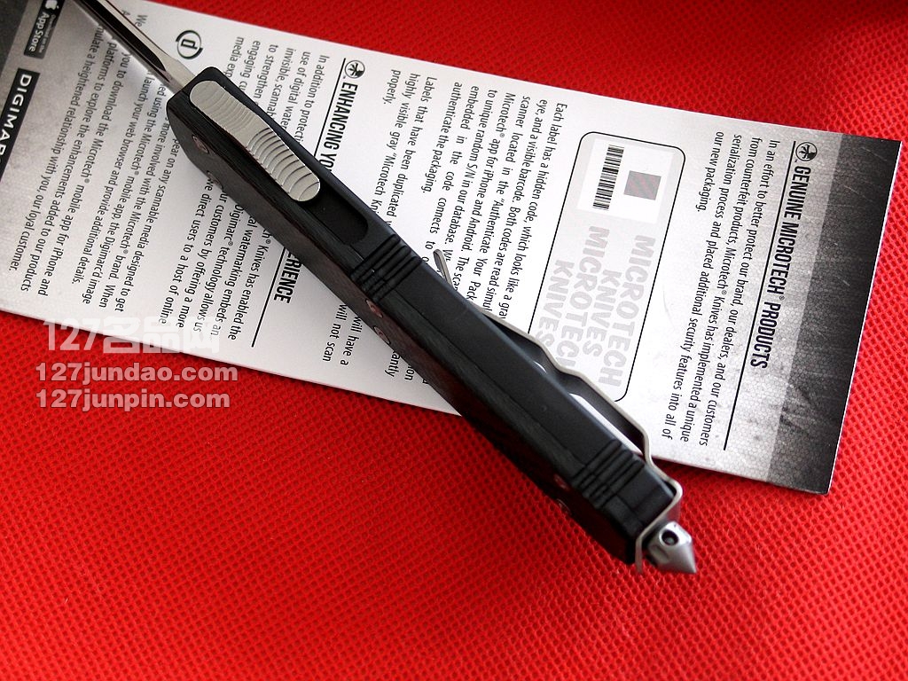 微技术Microtech TE碳纤维柄单刃直跳刀 名刀 军刀 127名品网