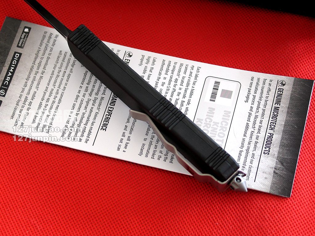 微技术Microtech TE碳纤维柄单刃直跳刀 名刀 军刀 127名品网