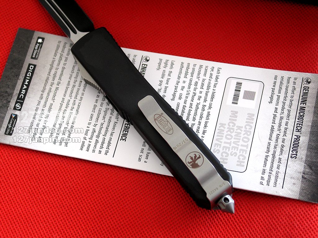 微技术Microtech TE碳纤维柄单刃直跳刀 名刀 军刀 127名品网