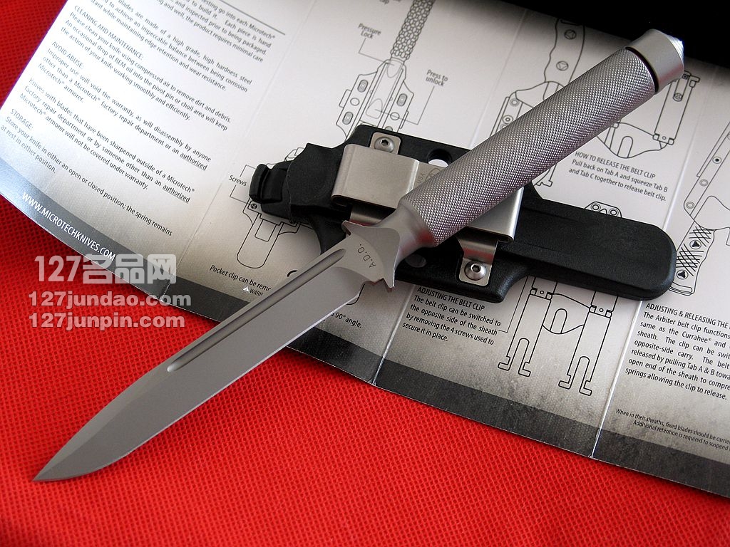 美国微技术Microtech ADO一体钢战术直刀 军刀名刀 127名品网