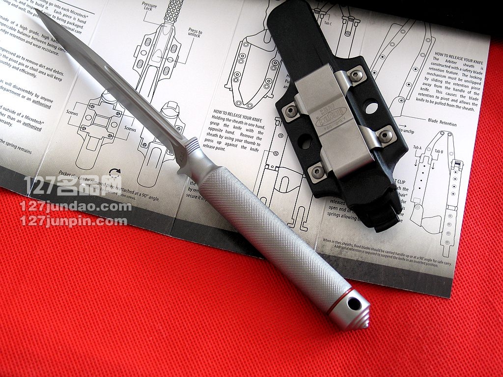 美国微技术Microtech ADO一体钢战术直刀 军刀名刀 127名品网