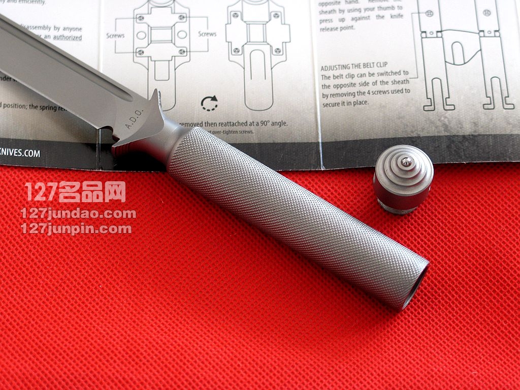 美国微技术Microtech ADO一体钢战术直刀 军刀名刀 127名品网