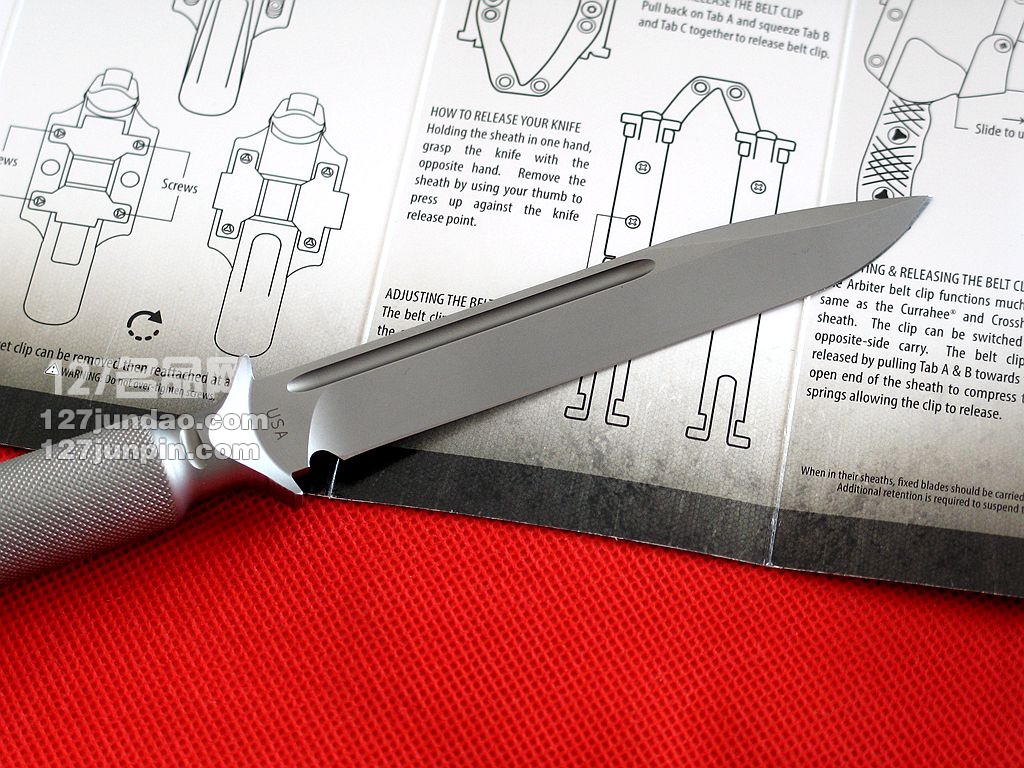 美国微技术Microtech ADO一体钢战术直刀 军刀名刀 127名品网