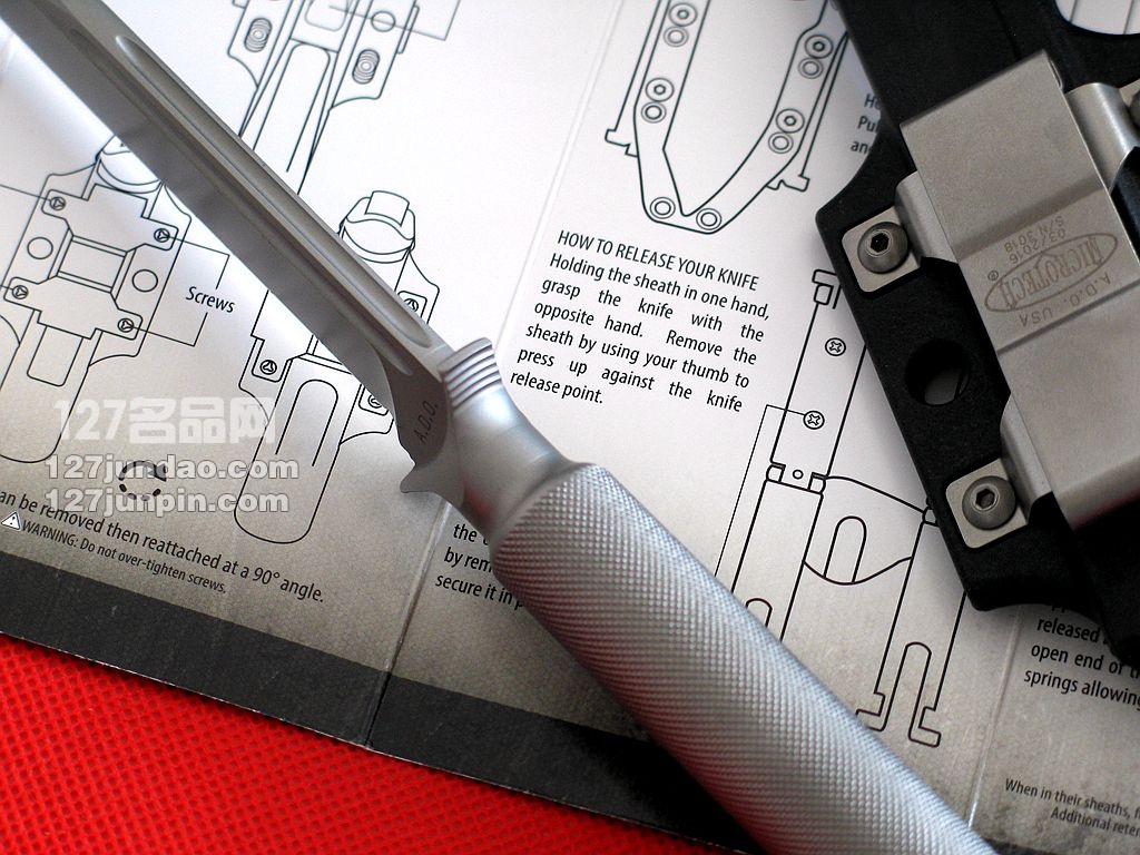 美国微技术Microtech ADO一体钢战术直刀 军刀名刀 127名品网
