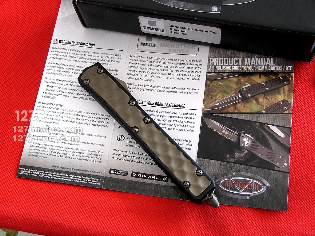 美国微技术MICROTECH 106-13圣蚂蚁青铜柄直跳刀 军刀 127名品网