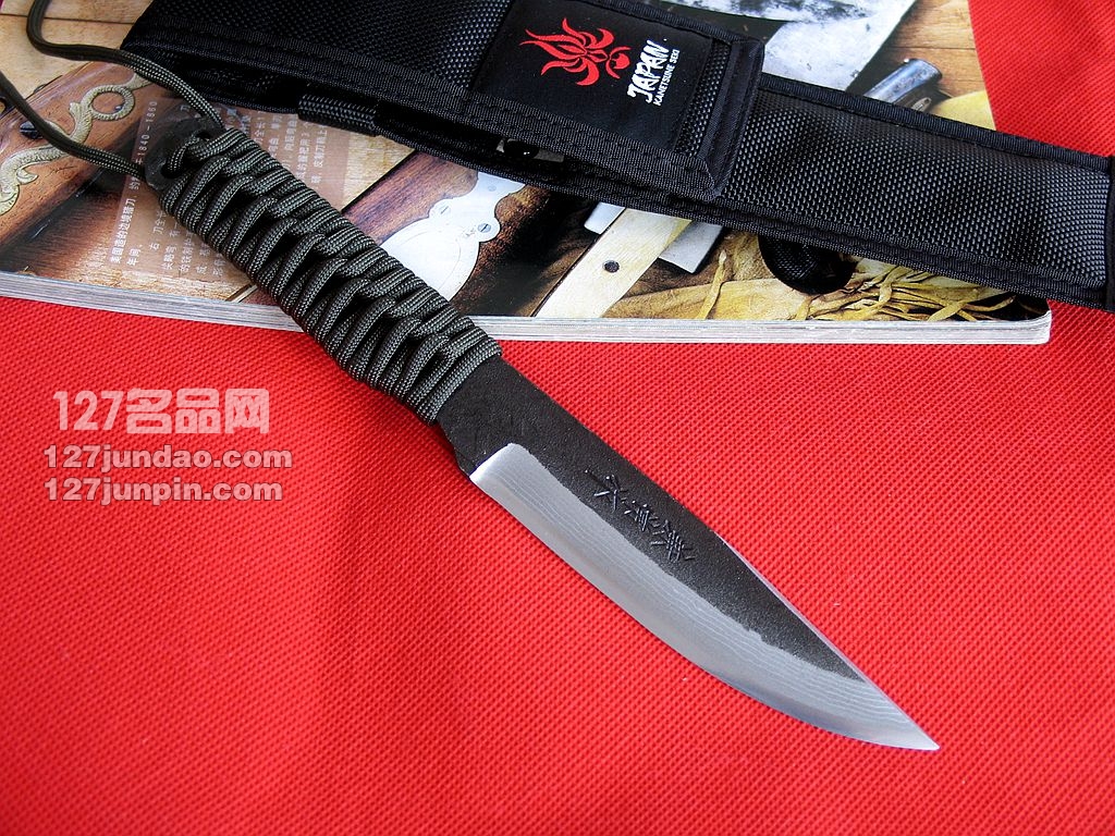 Kanetsune关兼常 KB261 15层大马士革蓝钢手工刀 日本刀 127名品