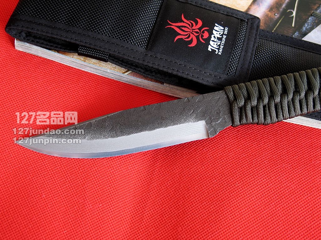 Kanetsune关兼常 KB261 15层大马士革蓝钢手工刀 日本刀 127名品