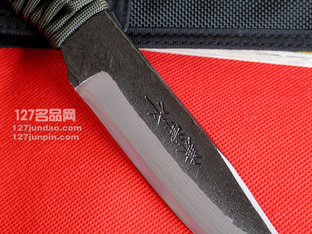 Kanetsune关兼常 KB261 15层大马士革蓝钢手工刀 日本刀 127名品