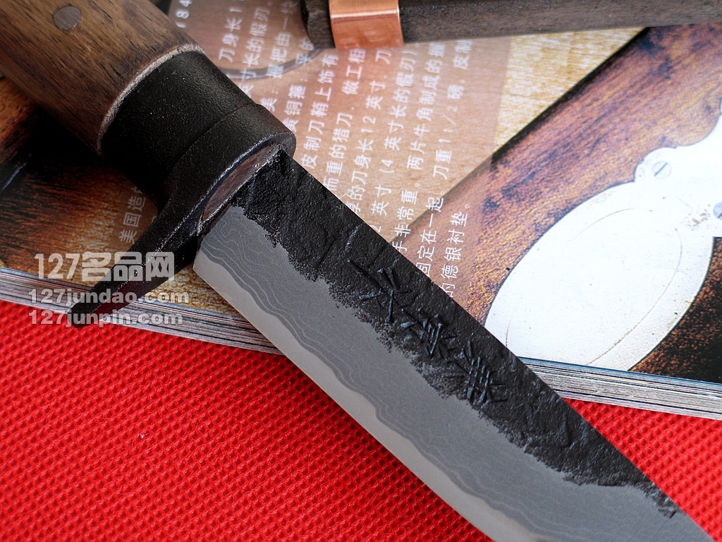 Kanetsune关兼常 KB252 15层大马士革手工刀 曰本刀 127名品收藏刀