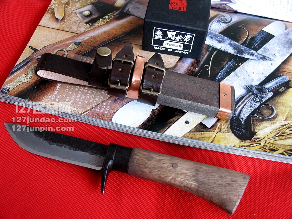 Kanetsune关兼常 KB252 15层大马士革手工刀 曰本刀 127名品收藏刀