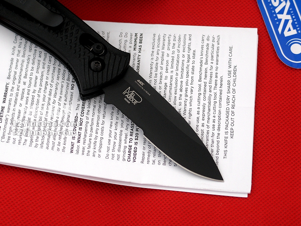 美国蝴蝶Benchmade 527SBK助力快开战术折刀 127名品网 