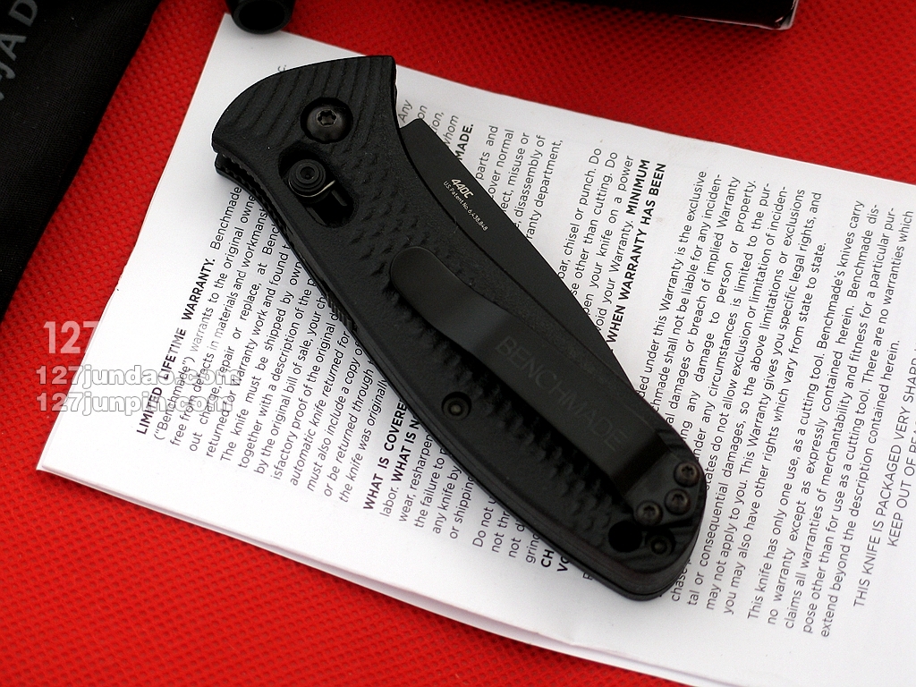 美国蝴蝶Benchmade 527SBK助力快开战术折刀 127名品网 