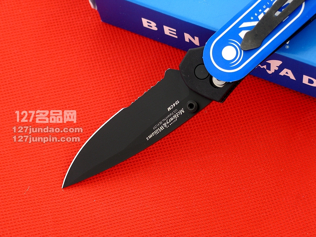 美国蝴蝶Benchmade 707SBK半齿折刀 127名品网 