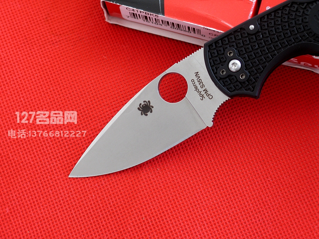 SPYDERCO 美国蜘蛛C41PBK5战术折刀 本土五代经典战术军刀127名品