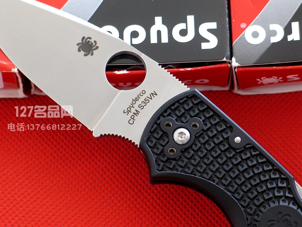SPYDERCO 美国蜘蛛C41PBK5战术折刀 本土五代经典战术军刀127名品