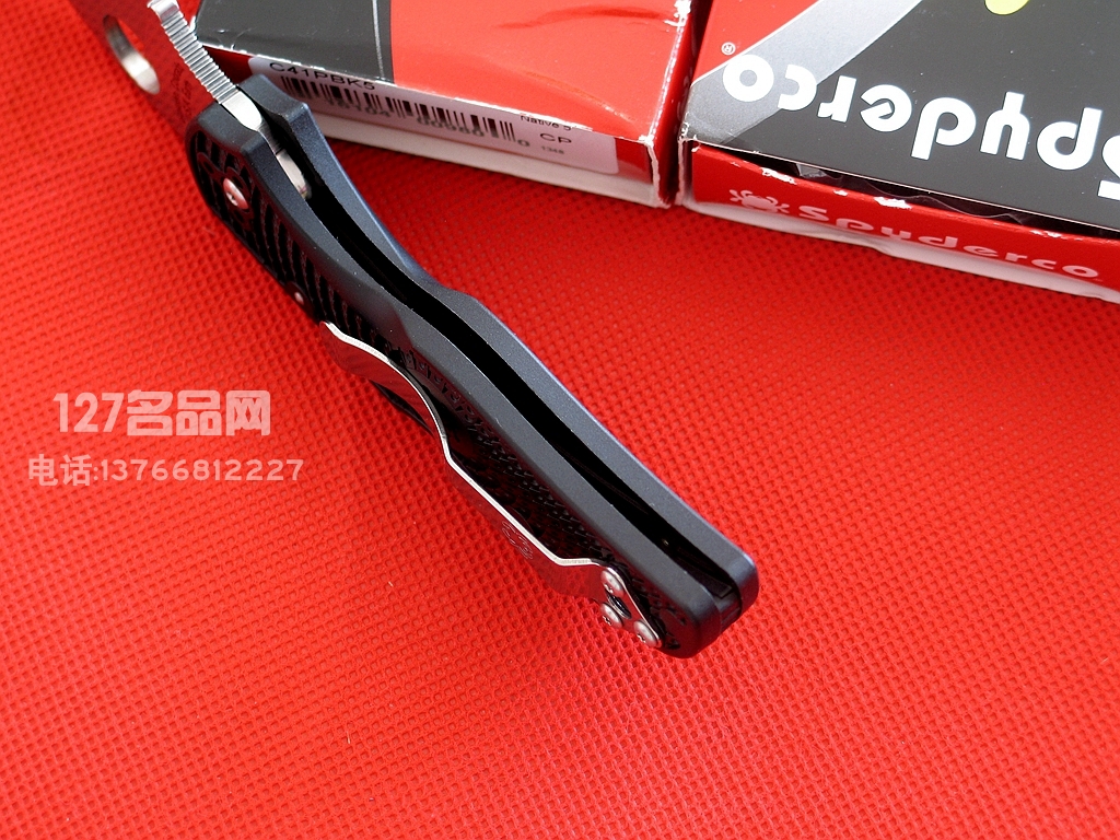 SPYDERCO 美国蜘蛛C41PBK5战术折刀 本土五代经典战术军刀127名品